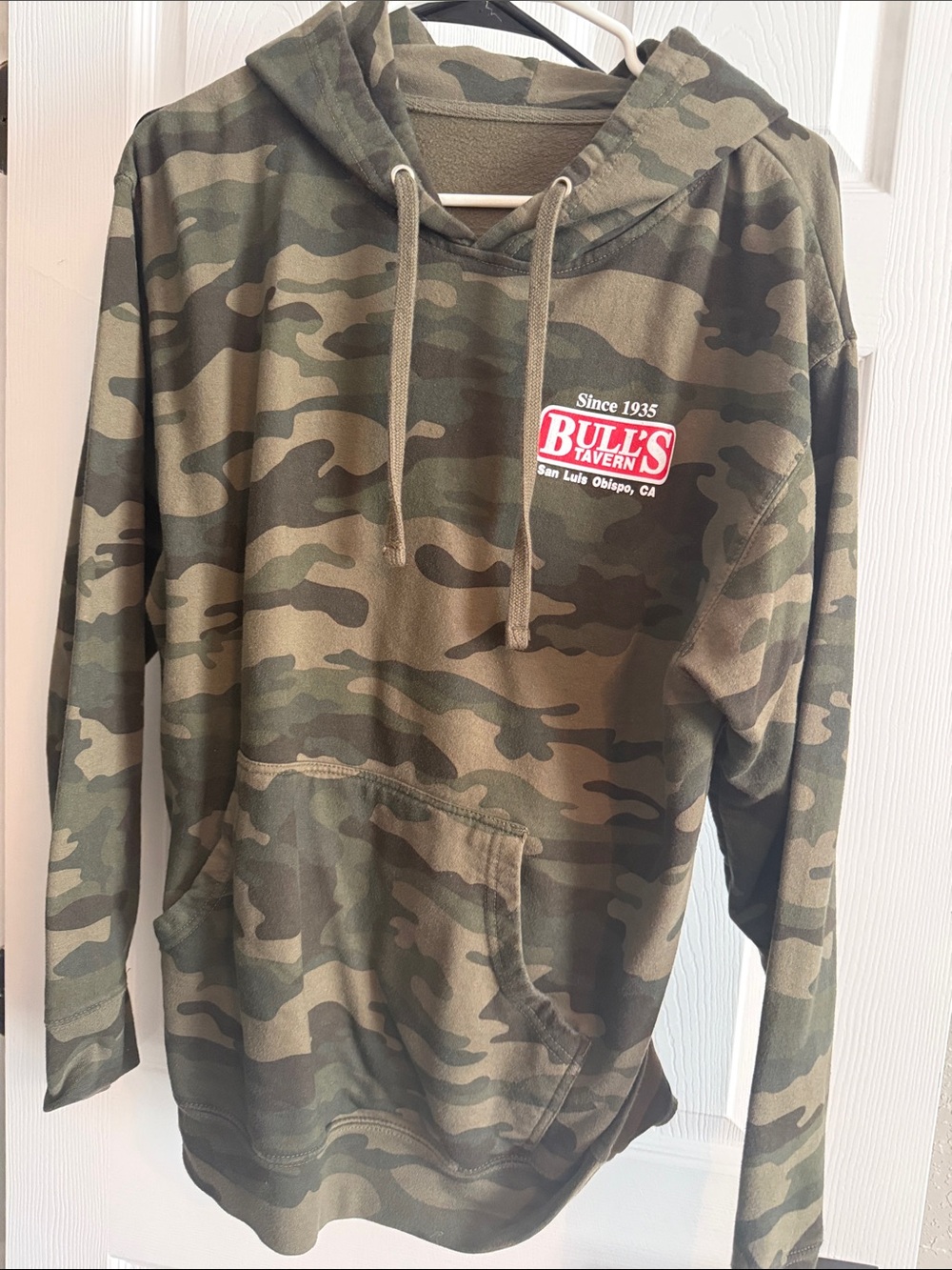Camouflage Hooded Sweatshirt - Olive Camo